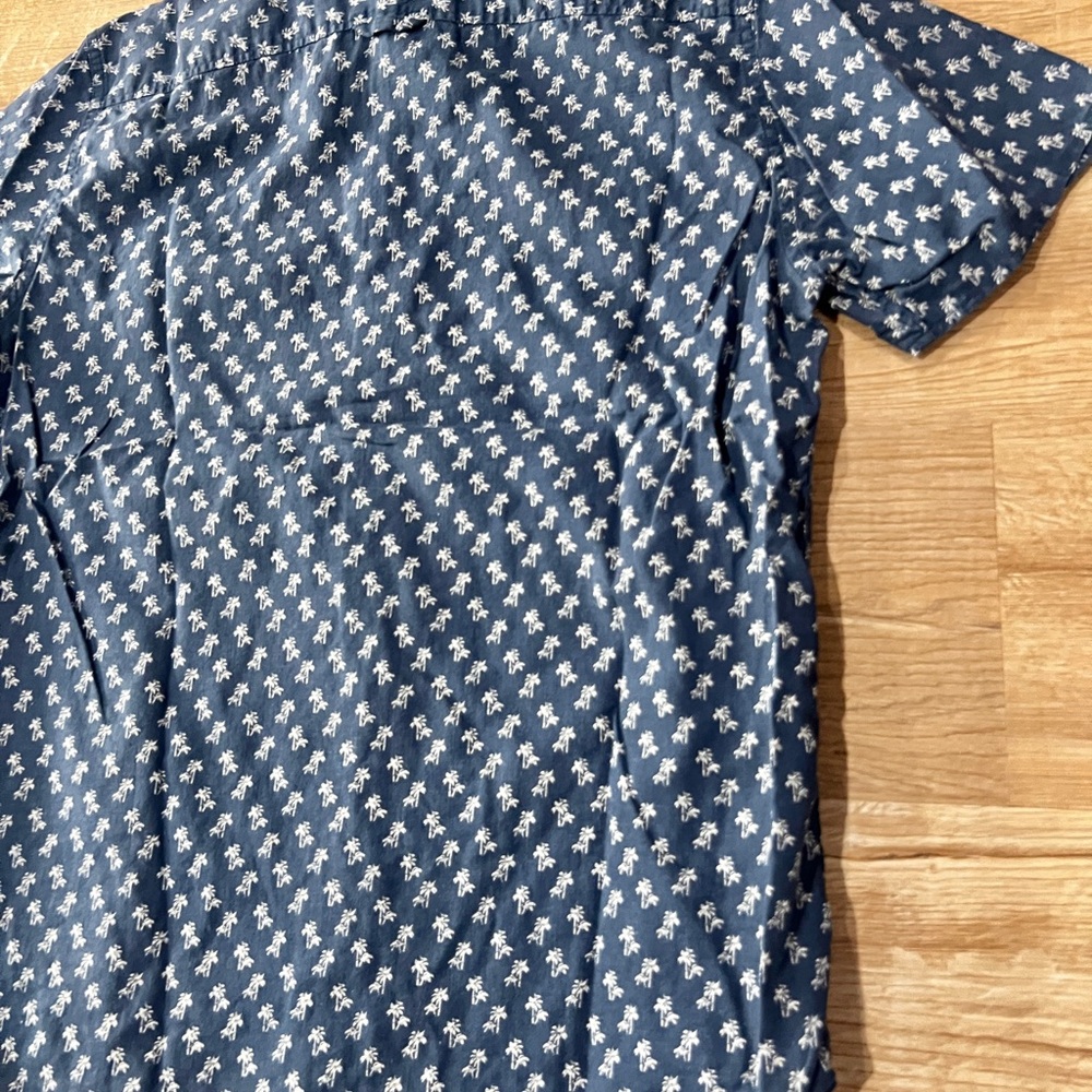 Blue Printed TOSCANO Men's Shirt - Picture 6 of 6